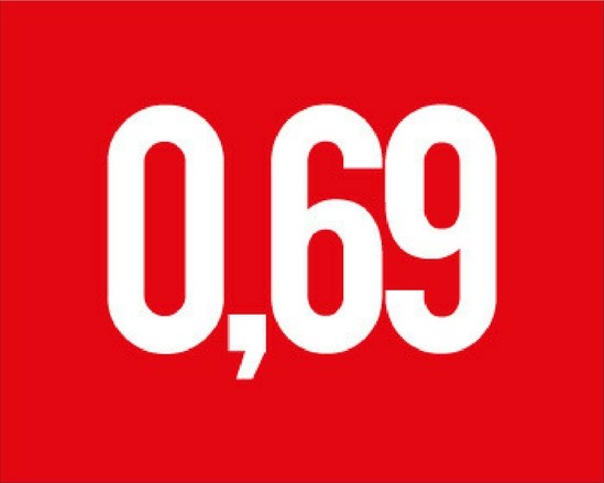Logotipo de 0,69